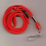 Rautt hálsband með öryggissmellu